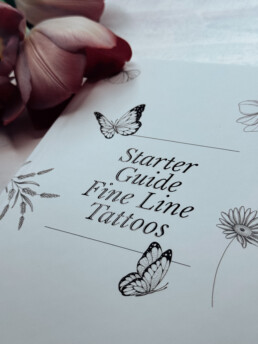 Starter Guide Fine Line Tattoos by Alina BUNAMI INK - Hardcover Edition - Detail