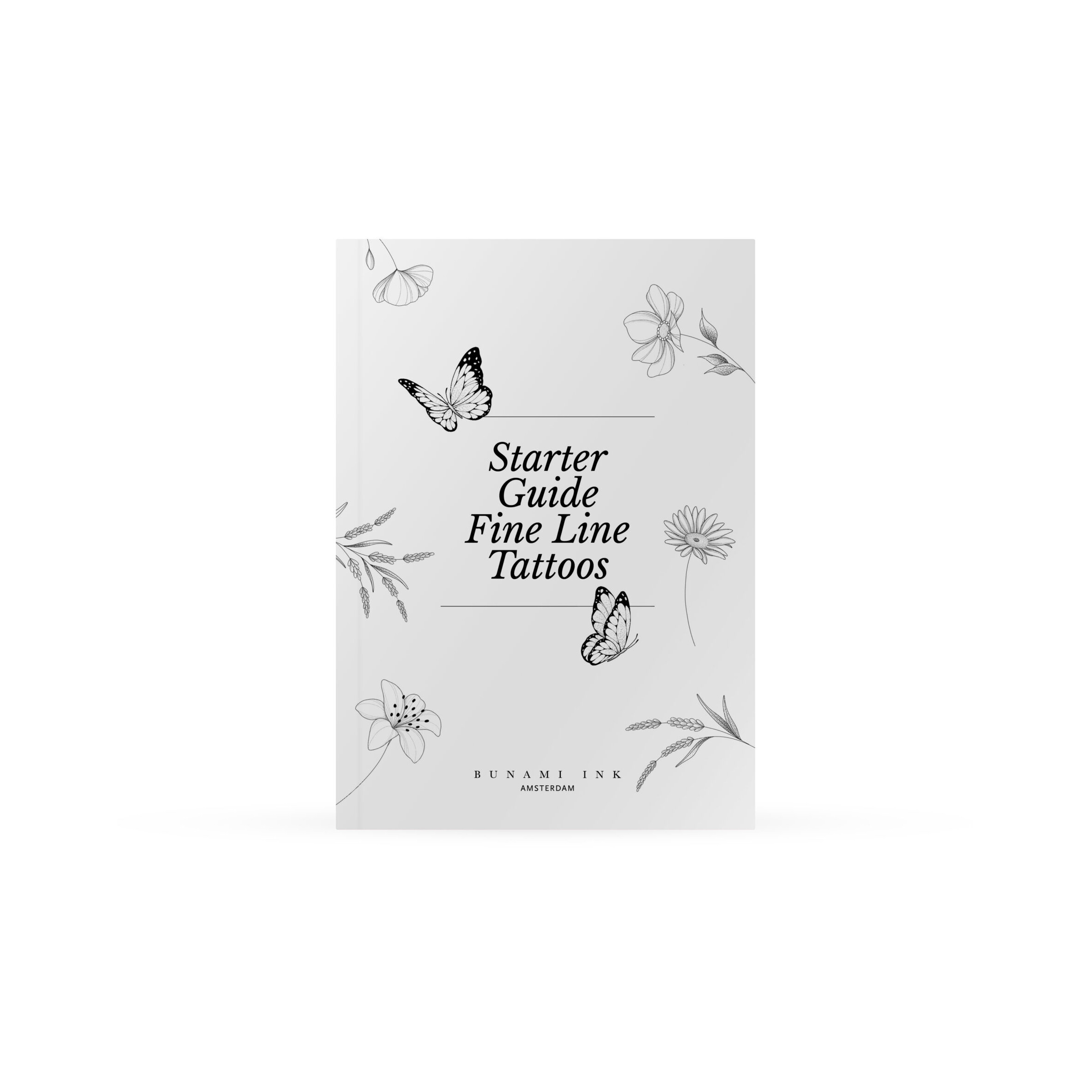 Starter Guide Fine Line Tattoos by Alina BUNAMI INK – Hardcover Book 3